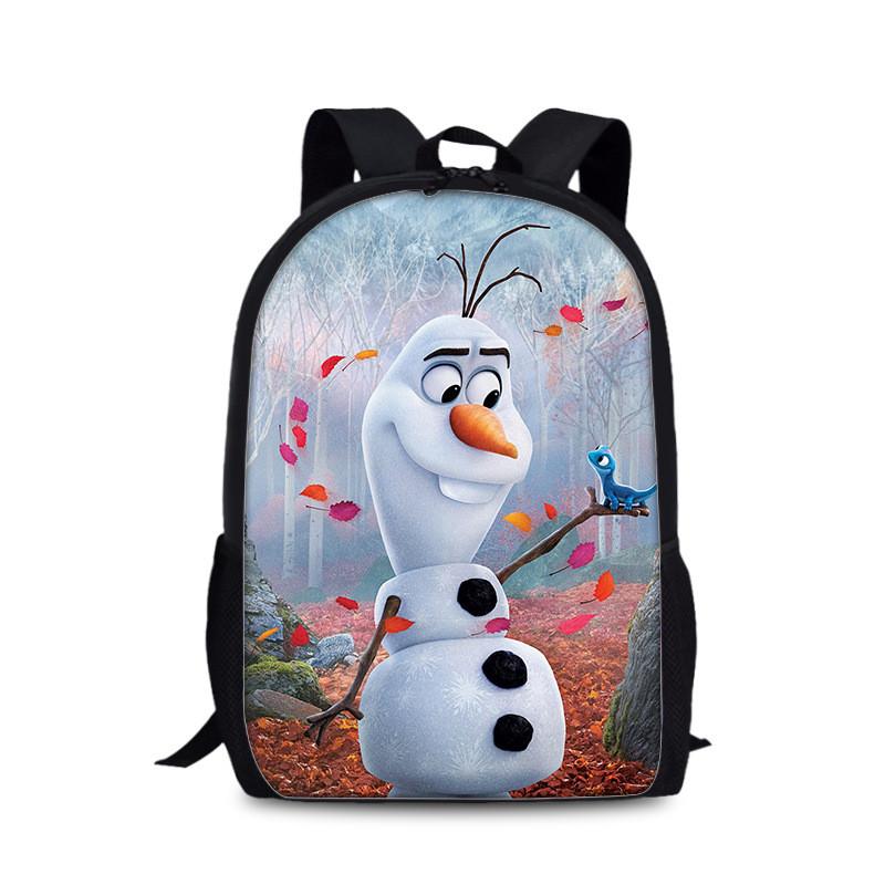 Frozen Childrens Cartoon Backpack With Lightweight Nylon Material For School And Daily Use