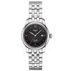 Le Locle Series Automatic Mechanical Movement 30 Meters Waterproof Women's Watch Swiss Watch 29mm Black Dial Steel Case T006.207.11.058.00
