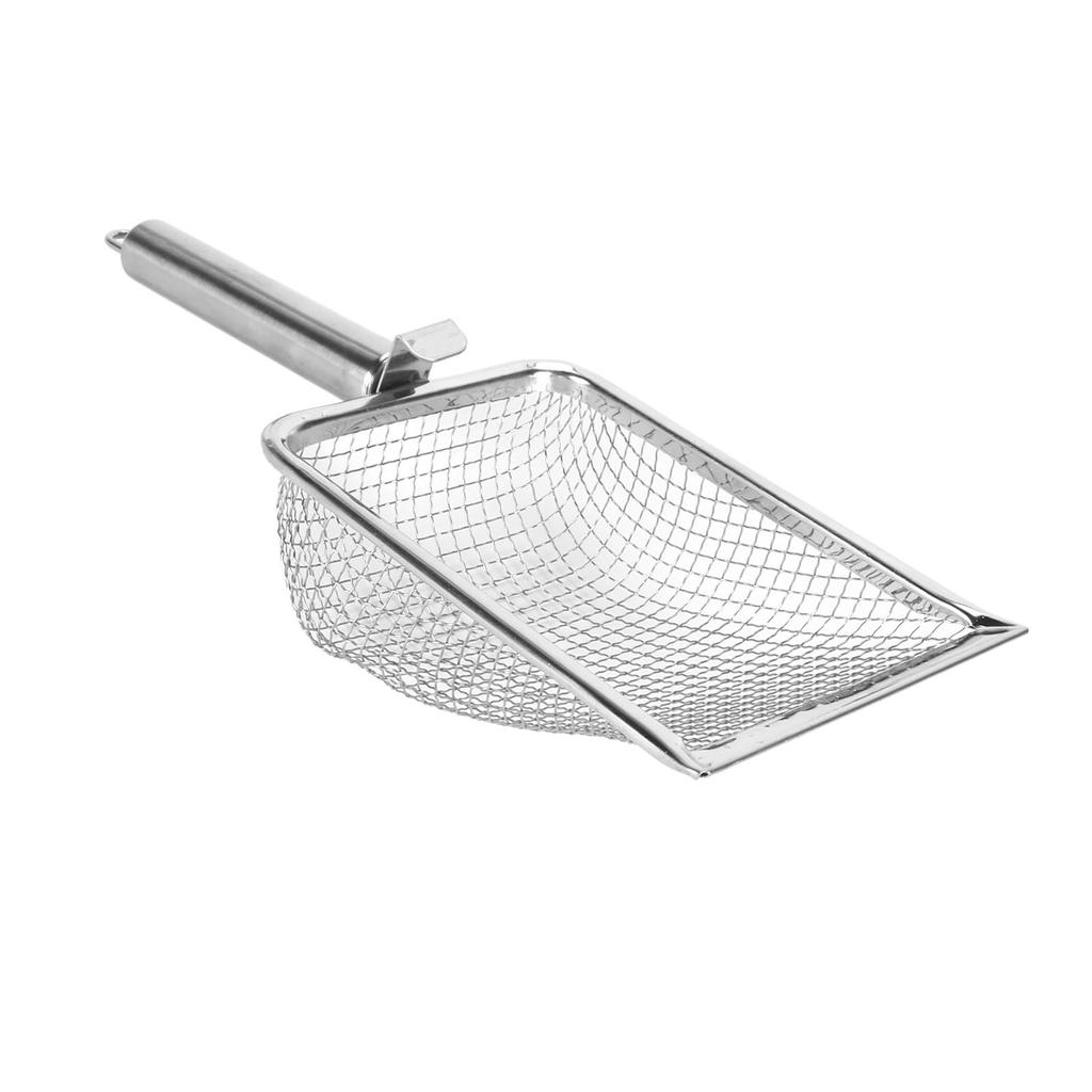 Cat Litter Scoop Rustproof Stainless Steel Cat Litter Shovel Hanging Easy To Clean Litter Box Scoop with Hook for