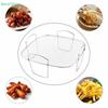 Air Fryer Rack 304 Stainless Steel Mesh Rack Barbecue Rack Microwave Steamer Oven Oil-draining Rack Accessory