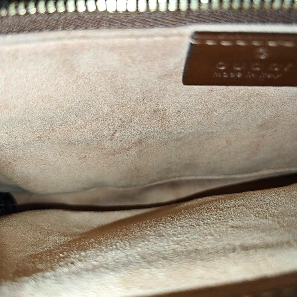 [Pre-Owned] Horsebit 1955 Logo Canvas And Leather Saddle Bag - Very Good #1JTWP5D