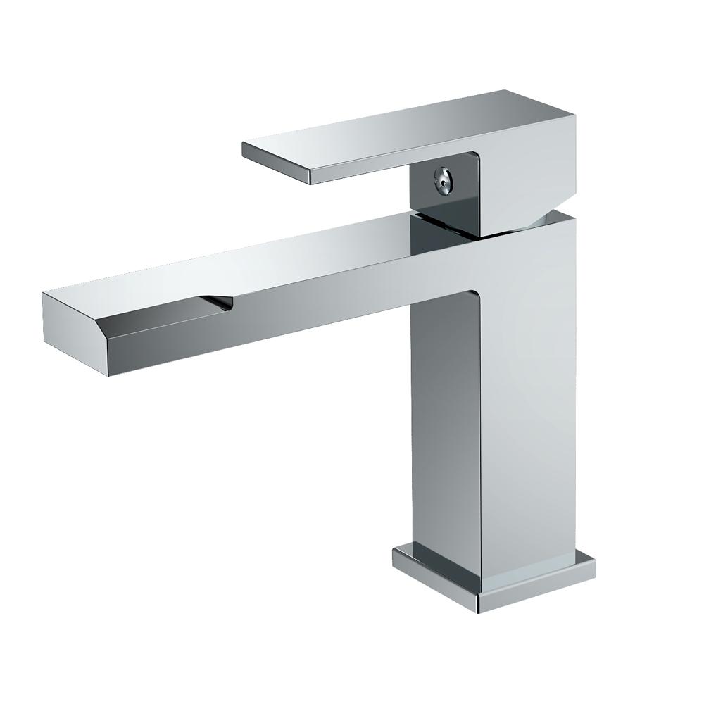 High Quality Single Handle Brass Brushed Gold Basin Mixer Tap Faucet Bathroom Basin Faucet (as the picture,Polished)