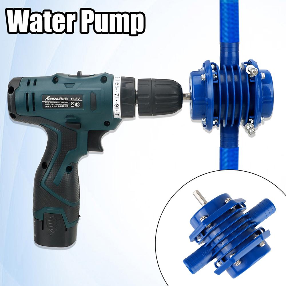 Heavy Duty Self-Priming Hand Electric Drill Water Pump No Power Required Mini Home Garden Centrifugal Pumps