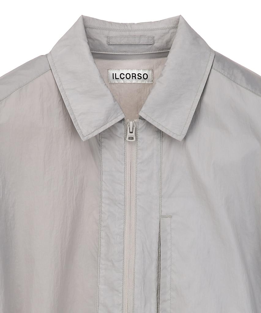 Il Corso Vapor Nylon Shirt Jacket Grey
