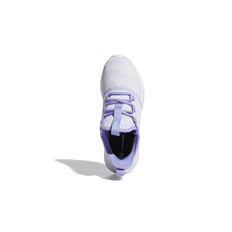 Adidas Cloudfoam Pure Slip-On J Light Purple Speckled Kids Sneakers Cloud-White Pulse-Mint GY6593