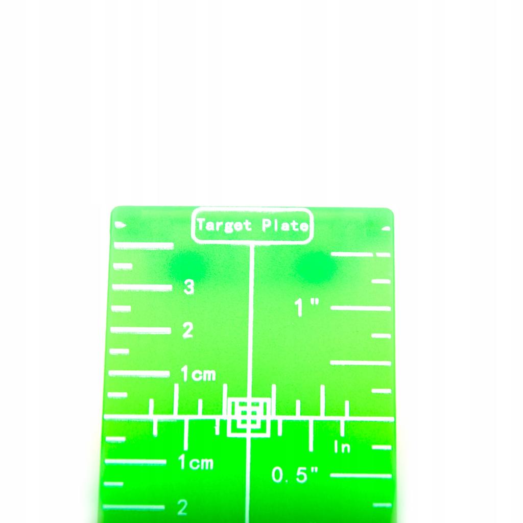 Rosfix Tarcza Do Odczytu Poziomicy Laserowej – Zielona | Precyzyjna Skala 3D | Dwa Magnesy I Uniwersalne Zastosowanie