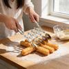 Stainless Steel Multiwheel Youtiao Cutter With Pizza And Pastry Blade For Kitchen Use