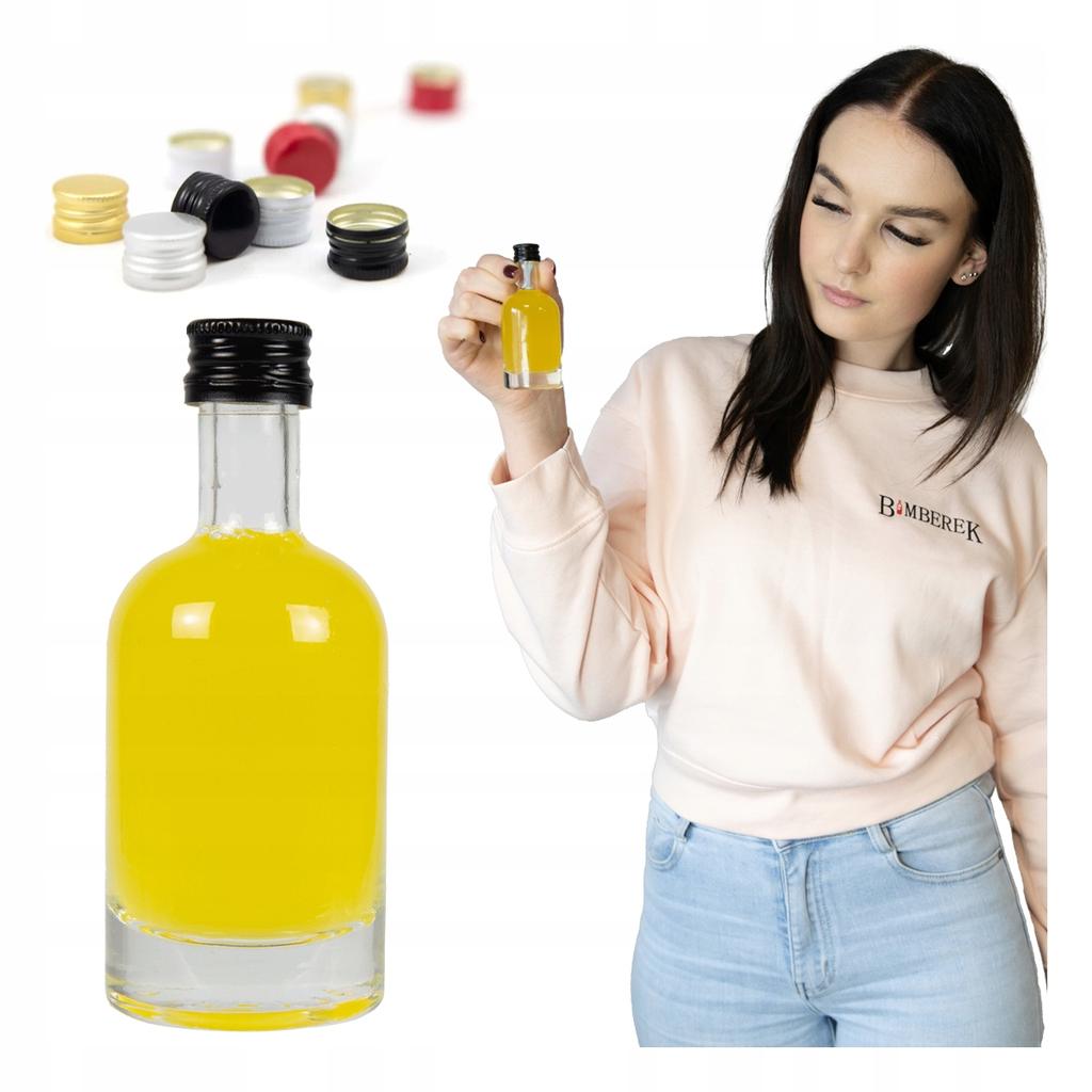TADEK Glass Bottle 50ml Mini Bottles for Tinctures + CAP As a Gift