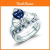 Elegant Heart Shaped White Copper Ring With Platinum Plating For Women Perfect For Gifts And Special Occasions
