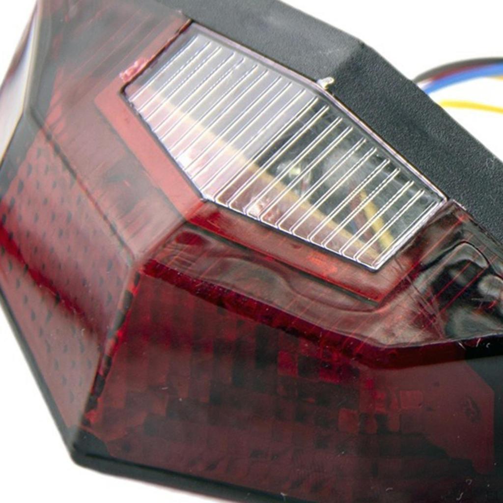 Motorcycle Back Light LED Warning Lamp Taillight Easy to Install Repair Parts Tail Brake Turn