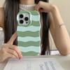 INS Cute Wave Stripe Pattern Phone Protect Case For iPhone 16 15 14 13 Pro Max Girls Women Hit Color Polka Dot Shockproof Cover