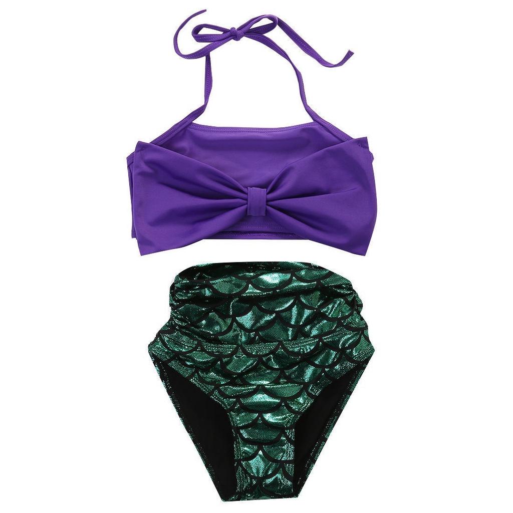 YUUMIN Kids Girls 2PCS Tankini Mermaid Outfits Summer Beach Swimwear Swimsuit Bathing Suit