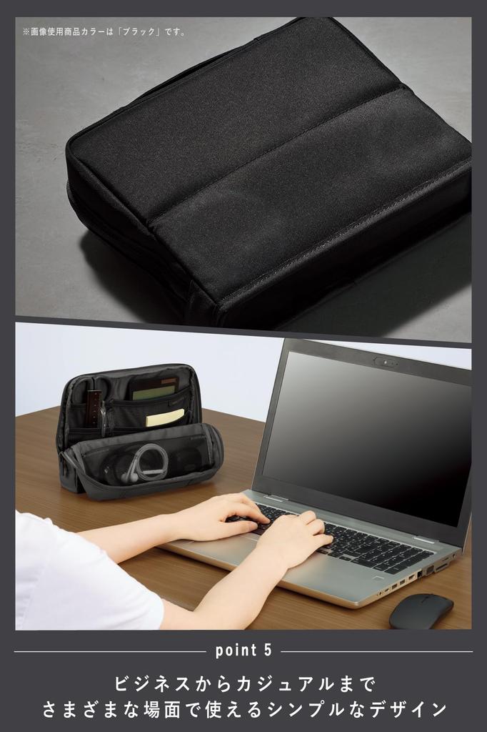 KOKUYO Stand Tool Pouch Hakobiz Gray AMBG-SP100M