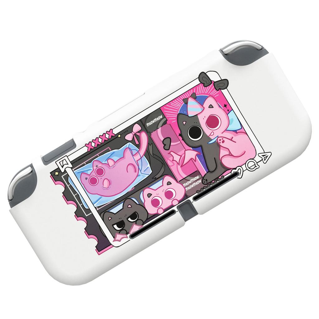 Benutzerdefinierte Schutzhülle kompatibel mit PlayVital Switch Case Cover kompatibel mit Switch süße Katze (weich) Lite, (weich) Lite, [PP&VV]