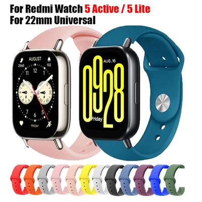 Silikónový remienok pre Xiaomi Redmi Watch 5 Active Lite Športový remienok pre Redmi Watch 5 Lite Active Priedušný Correa 22mm Remienok na hodinky