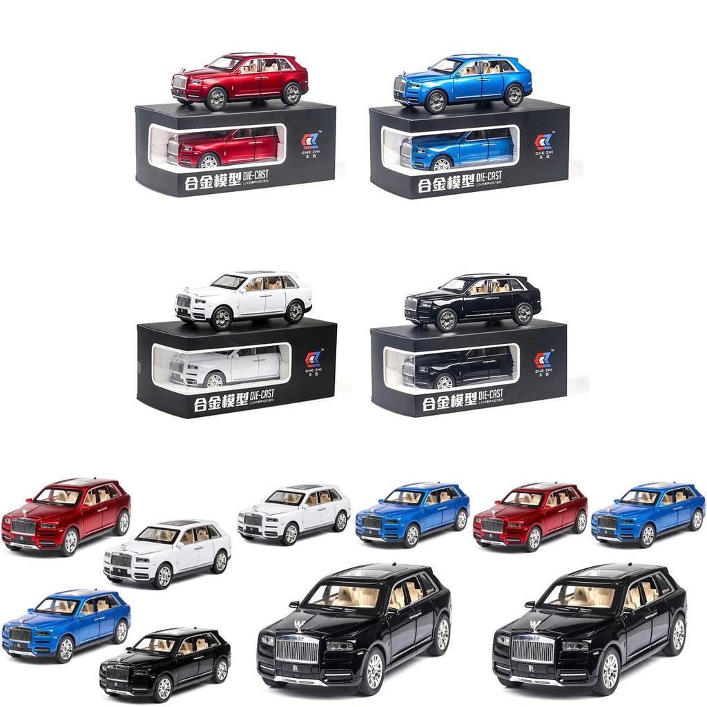 Exquisite Rolls-royce Cullinan 124 Diecast Car Model With Sound And Light Features