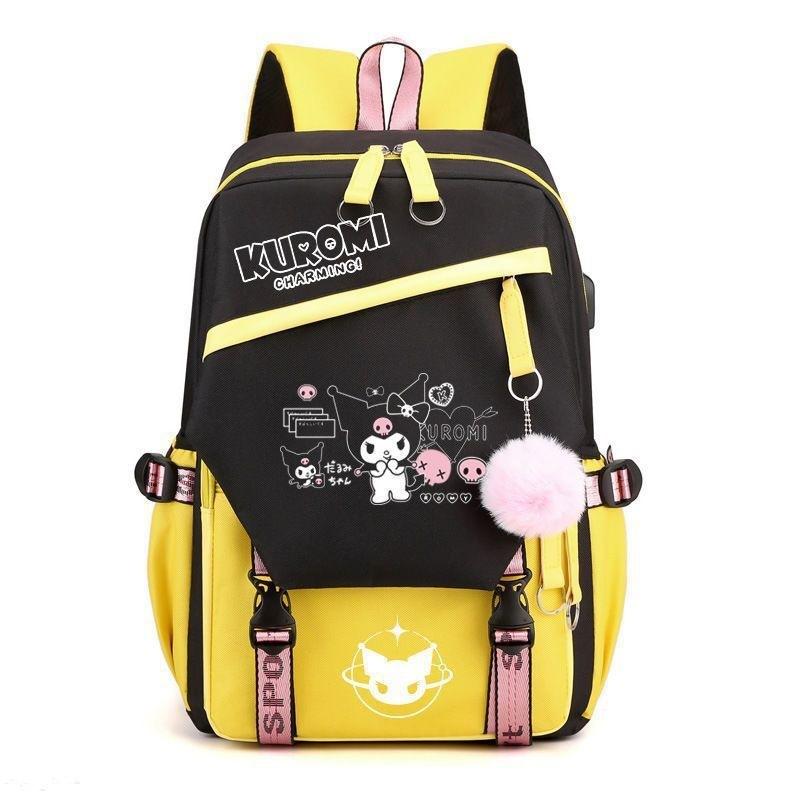 Melody Joint Peripheral Backpack Female Japanese Cute Primary School Students High School Large Capacity Schoolbag [free usb + hair ball]