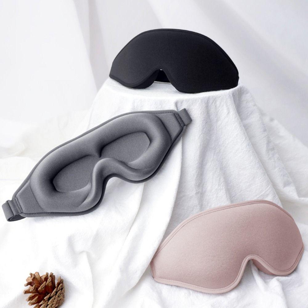 

Soft Blockout Light Eye Cover Adjustable Sleeping Eyeshade Face Mask Eye Cover Patch For Men Women