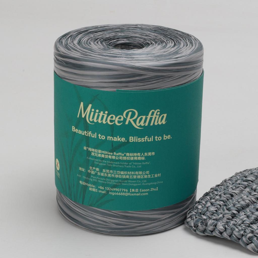 MT001-MT087 Natural Raffia Yarn For Wrapping Knit Wire Natural Color Matte Texture Raffia Paper Ribbons For Hat DIY Decoration