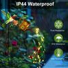Solar Powered Hummingbird Kettle Lawn Lamp Outdoor Waterproof Hanging LED Solar Watering Can Lights for Patio Path Garden Decor