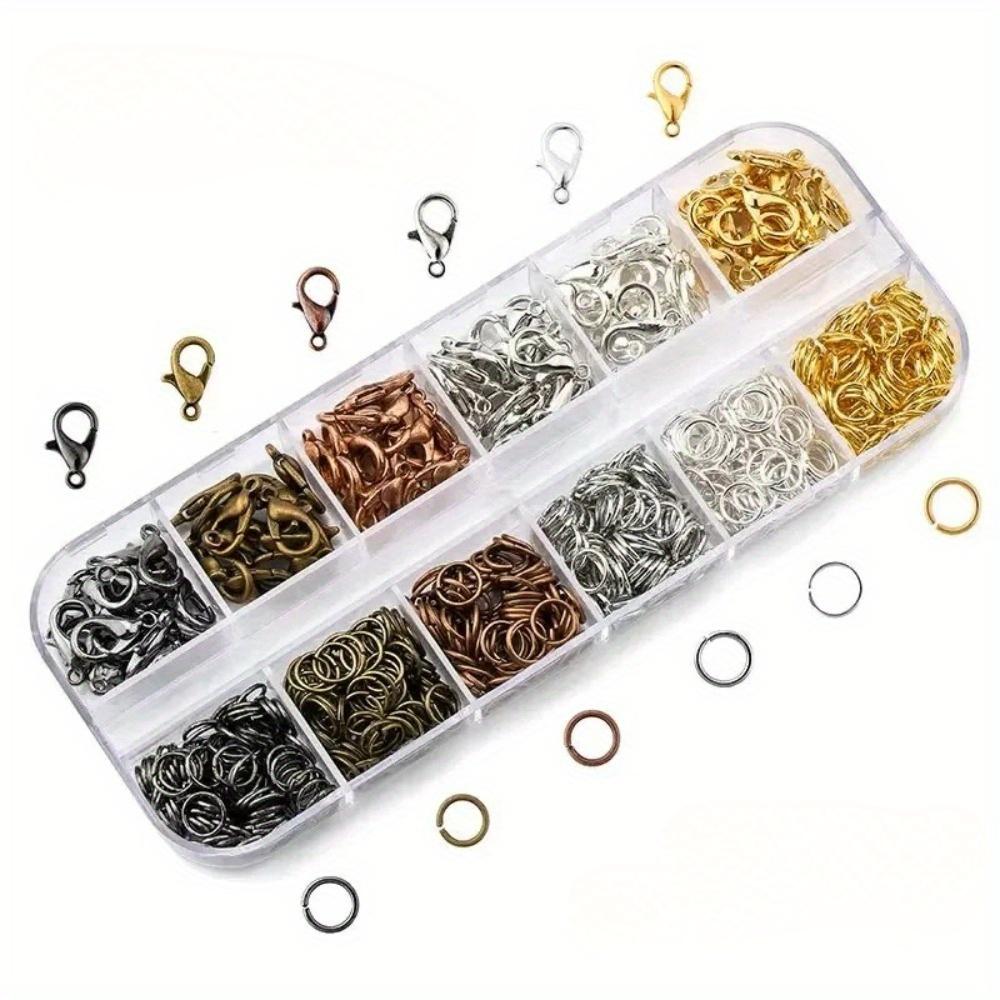 1 Box Lobster Clasp Open Jump Rings for Jewelry Making Bracelets Necklaces Hooks Chain Closure DIY Accessories