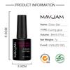 MAYJAM 8Pcs Colorful Nail Gel Polish Set Glitters Holographics Nail UV Gel Soak Off UV Nail Art Gel Fingernail Women Fashion Nail Care