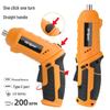 3.6V USB Rechargeable Electric Screwdriver Set with Lithium Battery and Rotatable Handle