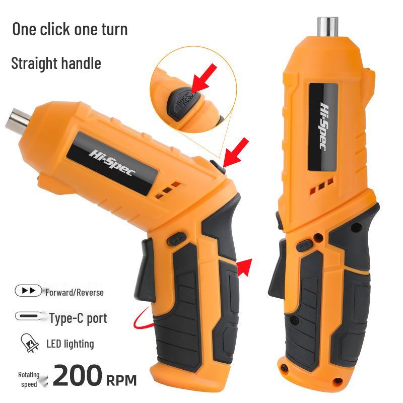 3.6V USB Rechargeable Electric Screwdriver Set with Lithium Battery and Rotatable Handle