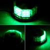 Wellvie Classy LED Rotating Light, 12V/24V, Green, 32 LEDs, Warning Light, Flash Beacon, Strong Magnet, 8 Lighting Patterns, Cigarette Lighter Socket