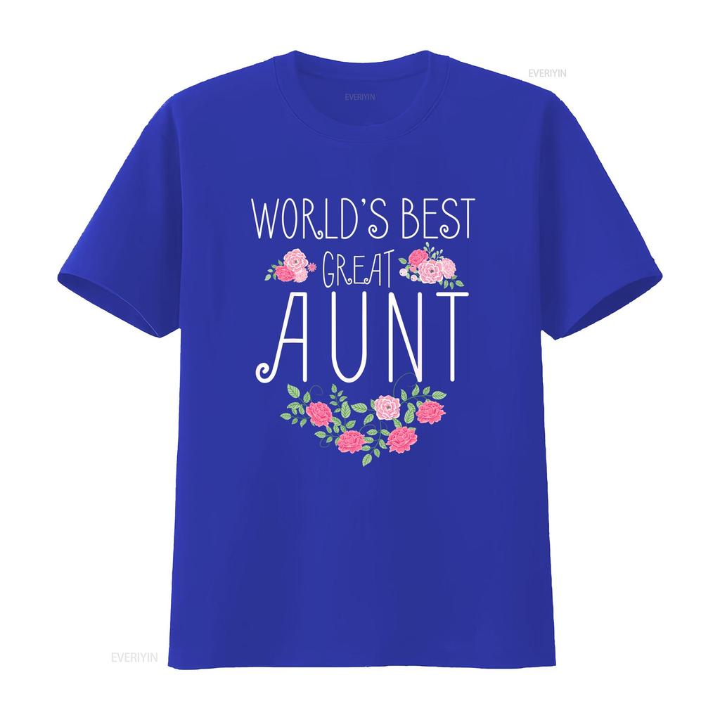 Family World s Best Great AunT T Shirt Funny Auntie Ever  vintage Washed Versatile Casual homme fashion Slightly Unisex