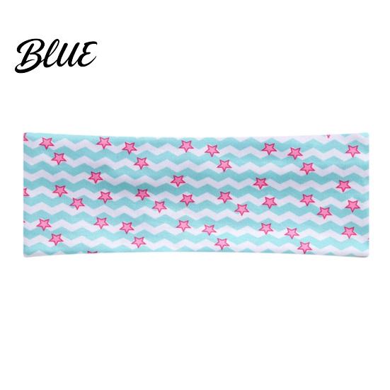 Hair Fixing Tools for Face Washing Elastic Wide Headband Women Non-Slip Stretchy Band with Star Brimmed Holders Wave Print Yoga Running Sports