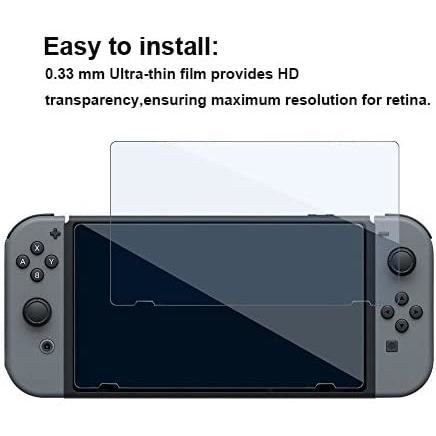 [2-Pieces] Nintendo Switch Tempered Glass 2017 - 2018 - 2019, Protective Film For Nintendo Switch Screen Protector 6.2-A188