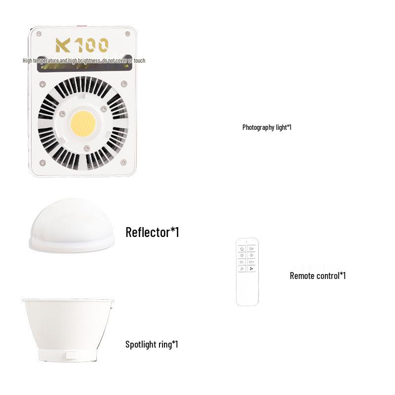 Luce di riempimento portatile da 100 W per live streaming e fotografia all'aperto