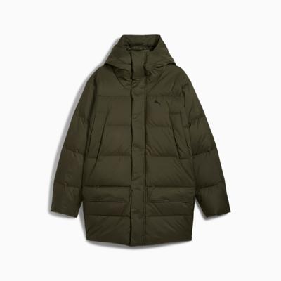 Men's Hooded Jacket Puma PROTECTIVE DOWN PARKA Green 62646670 R S