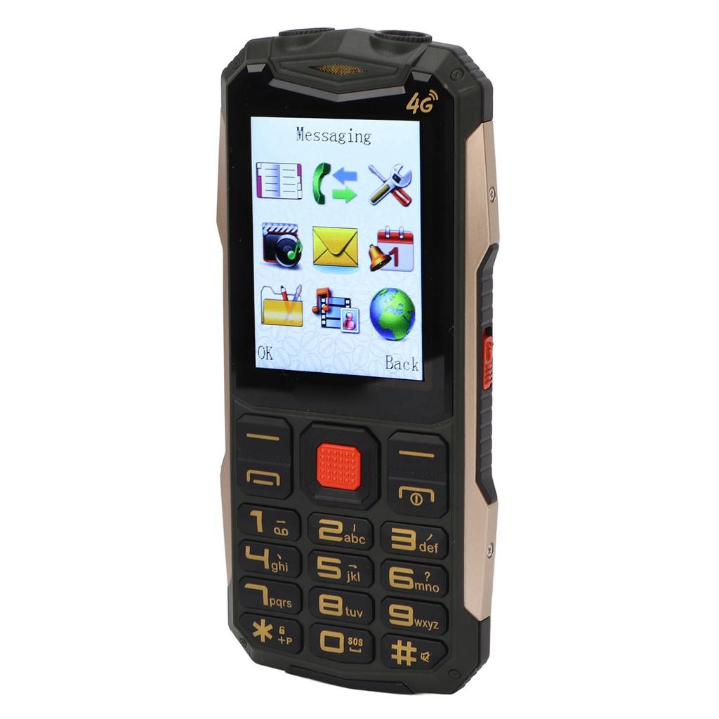 2,8-calowy ekran HD dla seniorów, telefon komórkowy 2G Dual SIM, podwójny tryb gotowości, głośniki 4800 mAh, telefon komórkowy dla osób starszych