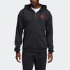 adidas Ros Crossup Fz Basketball Cap Jacket Men's Black EJ2145