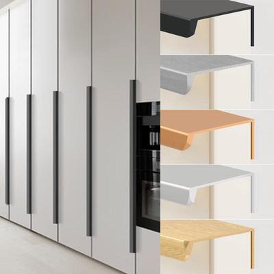 Poignée de porte et de tiroir d'armoire à chant dissimulé