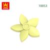 Non-Toxic 1388Pcs/Lot 18853 Hair Flower With Pointed Petals Building Blocks Moc Color Accessories Compatible With Bricks Parts Toys