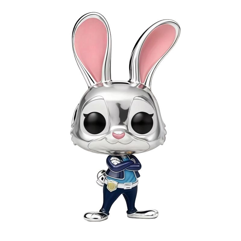 New Charm Beads, Zootopia, Nick Charm&Judy Rabbit Charm&Director Niu,Fit Pendant Bracelet Women Jewelry Gift
