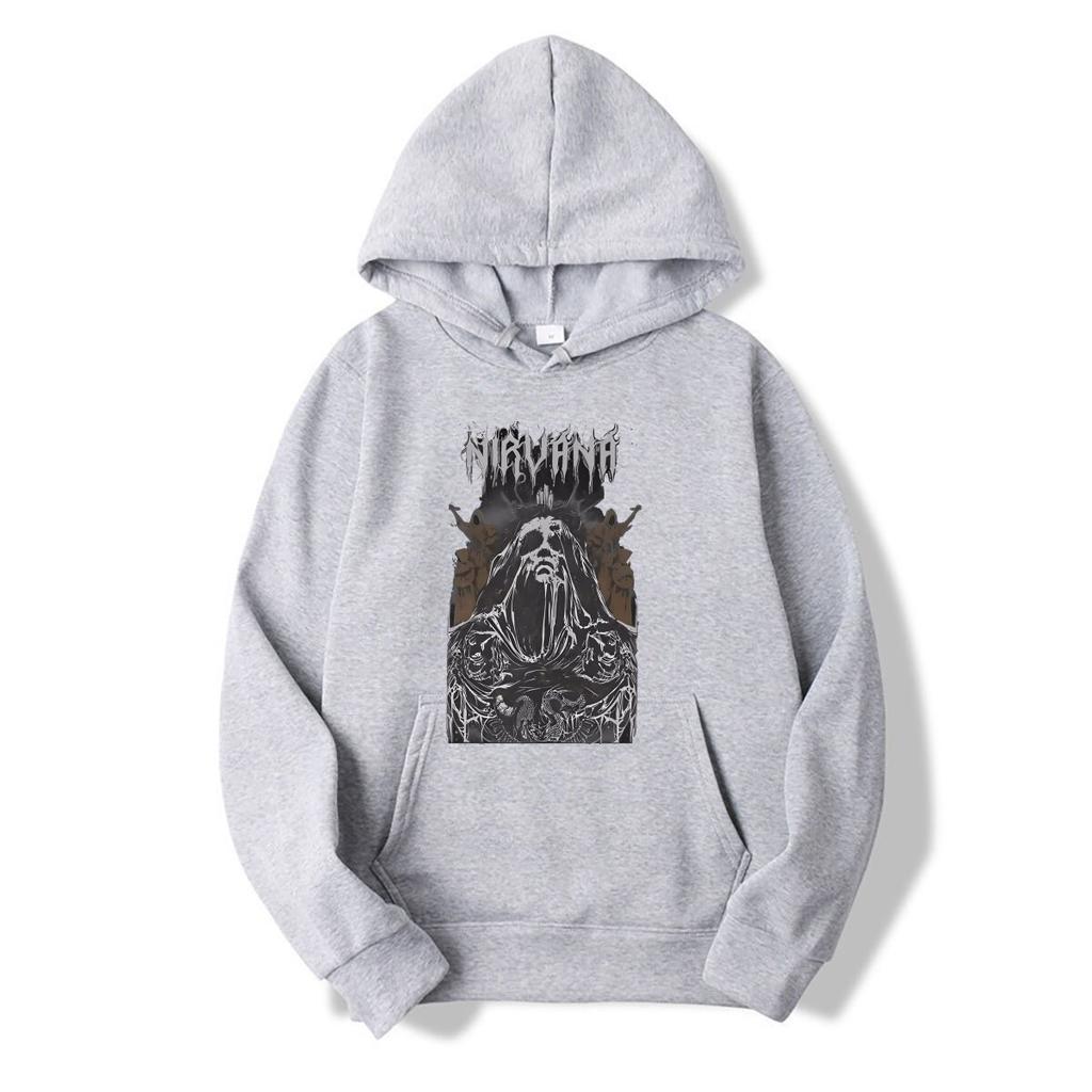 Washed hoodies Rock Band Legend 80s Hip Hop Cool hoodies Oversize Nirvane long Sleeve Graphic Tops hoodies