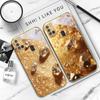 Diamants or brilliant Pour Samsung A 31 32 A33 A34 35 14 A15 13 A16 25 26 50 52 53 54 55 56 70 71 72 73 Étui de téléphone en verre doré