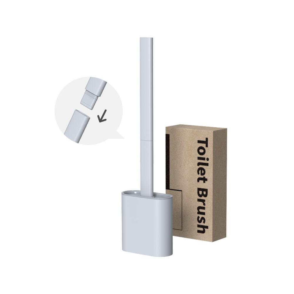 Silicone Toilet Brush Holder Set with Stand Bathroom Cleaning Tool Non Slip Base Brosse Toilette Toilet Brush Home Accessories