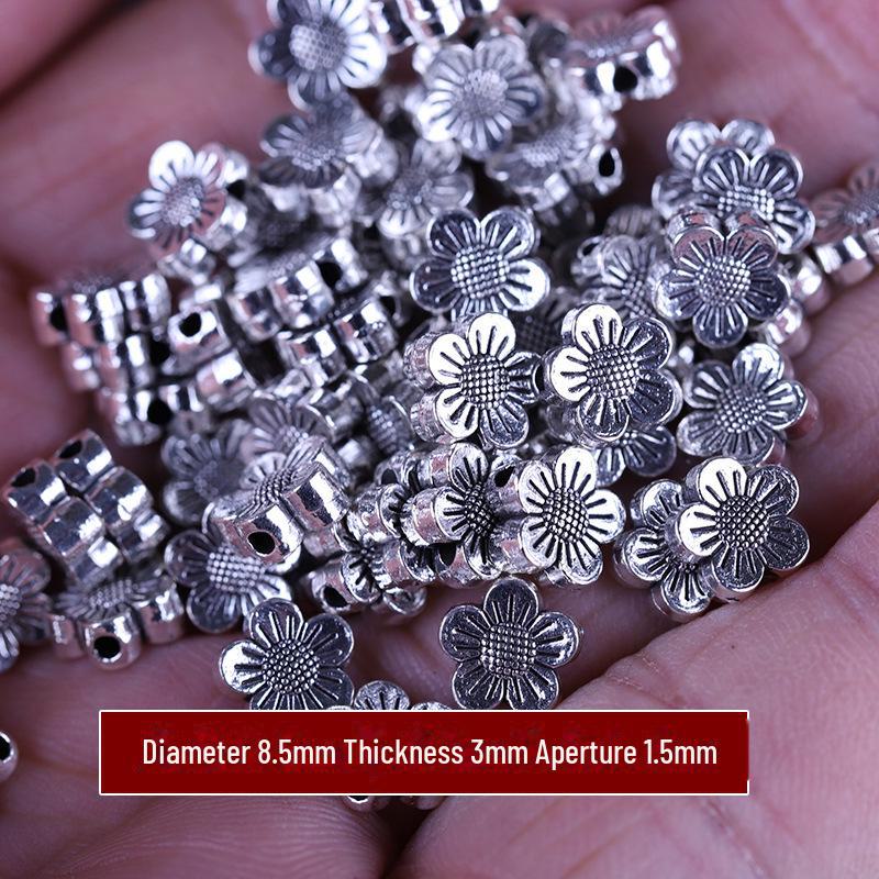 

Бусины из тибетского серебра в форме цветка: Аксессуары для подвесок и браслетов своими руками