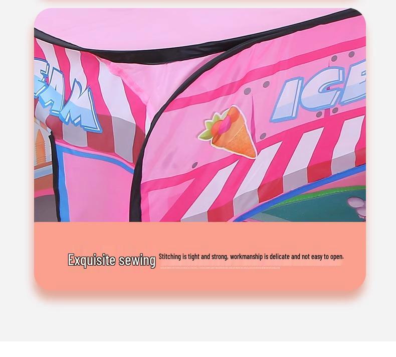 Kids' Indoor Car Tent Playhouse - Foldable Baby Pool & Play Space