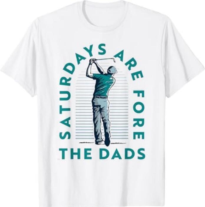 Saturdays For Dads Golfer Father s Day T-Shirt Unisex T-Shirt L