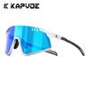 Kapvoe Real Carbon Fiber Sunglasses for Men Photochromic Glasses Ultralight Running Glasses Driving Golf Sports UV400 Women