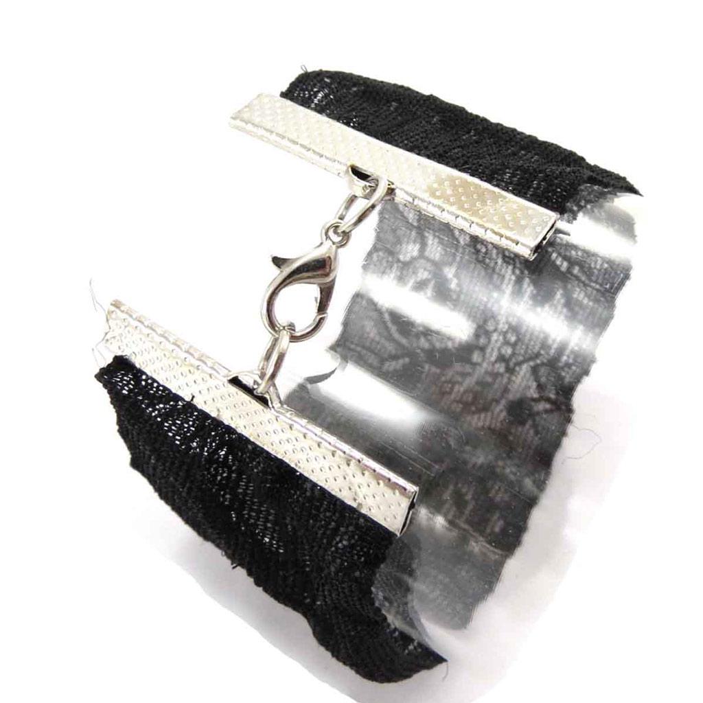 Les Trésors De Lily [J8727] - Designer Bracelet 'Carmen' Black Lace