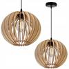 MODERN WOODEN LED CEILING HANGING LAMP