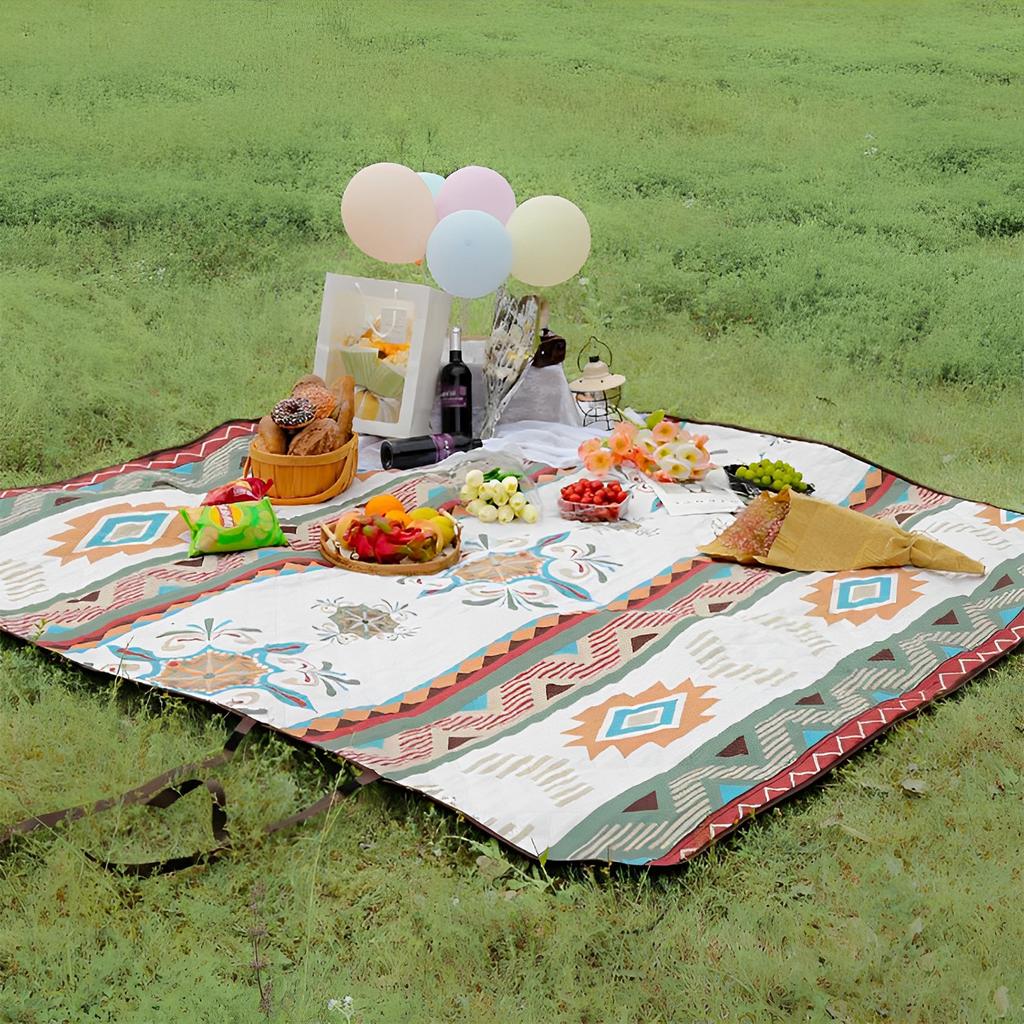 Waterproof Large Picnic Blanket Portable Travel Camping Beach Blanket Mat for Park Patio Lawn Garden Grass Ground
