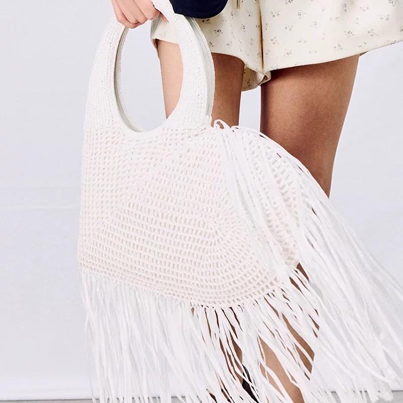 

Fashion Straw Woven Shoulder Messenger Bags Women s love Designer Luxury Crossbody Bag Summer Beach Female Tassel Handbag